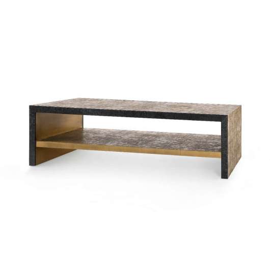 Picture of ODEON COFFEE TABLE, ANTIQUE BRASS AND DARK BRONZE