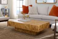 Picture of NORMA LARGE RECTANGULAR COFFEE TABLE, BURL