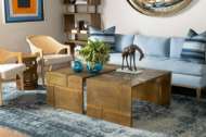 Picture of HOLLIS COFFEE TABLE, ANTIQUE BRASS