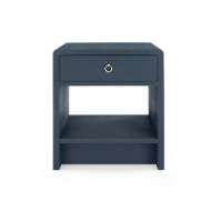 Picture of BENJAMIN LINEN 1-DRAWER SIDE TABLE, BLUE STEEL
