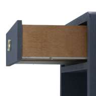 Picture of BENJAMIN LINEN 1-DRAWER SIDE TABLE, BLUE STEEL