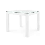 Picture of VALENTINA GRASSCLOTH GAME TABLE, CHIFFON WHITE