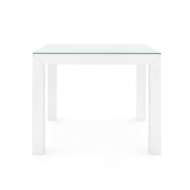 Picture of VALENTINA GRASSCLOTH GAME TABLE, CHIFFON WHITE