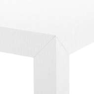 Picture of VALENTINA GRASSCLOTH GAME TABLE, CHIFFON WHITE