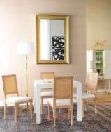 Picture of VALENTINA GRASSCLOTH GAME TABLE, CHIFFON WHITE