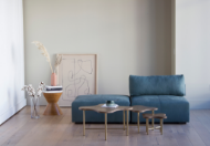 Picture of CAYO LEATHER ARMLESS SECTIONAL