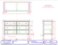 Picture of MONACO SIX DRAWER DRESSER