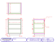 Picture of DARTMOOR THREE DRAWER NIGHTSTAND