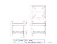 Picture of AVA SIDE TABLE W/ SHELF