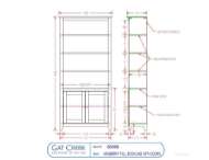 Picture of NEWBERRY TALL BOOKCASE WITH DOORS