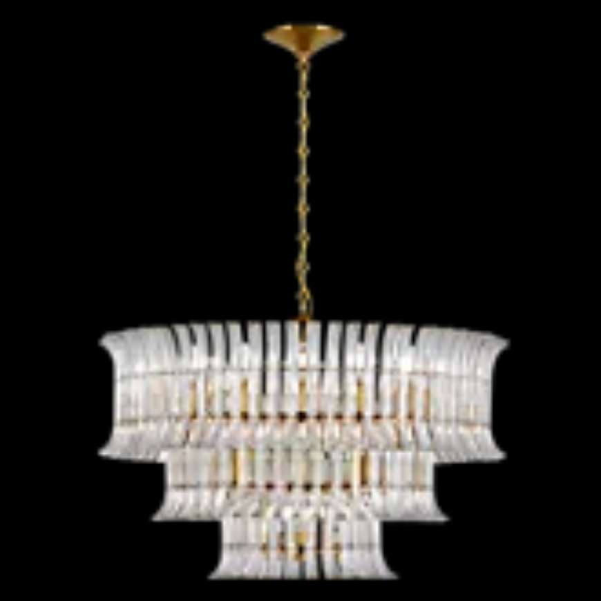 Picture of RHINE 34" THREE TIER CHANDELIER