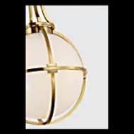 Picture of GRACIE MEDIUM CAPTURED GLOBE PENDANT WITH WHITE GLASS