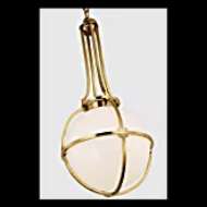 Picture of GRACIE MEDIUM CAPTURED GLOBE PENDANT WITH WHITE GLASS