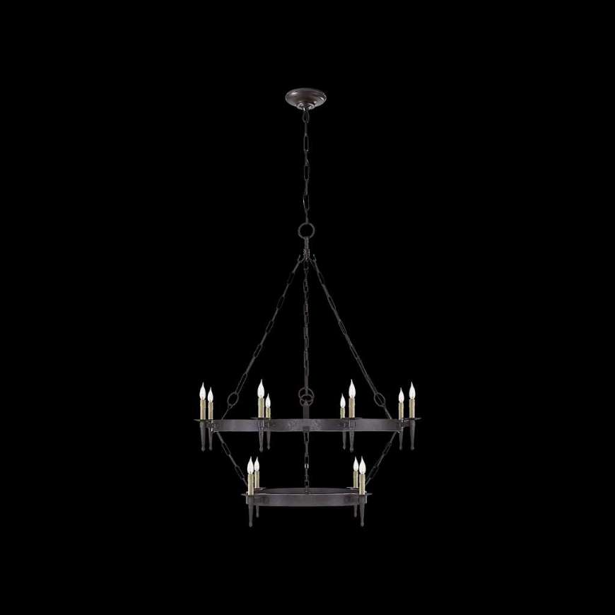 Picture of BRANSON MEDIUM TWO-TIERED RING TORCH CHANDELIER