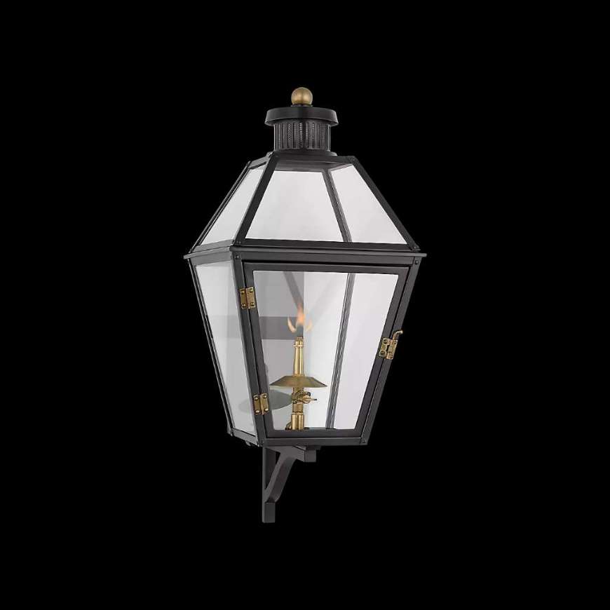 Picture of STRATFORD SMALL BRACKETED GAS WALL LANTERN