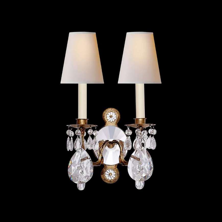 Picture of YVES CRYSTAL DOUBLE ARM SCONCE