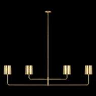Picture of GO LIGHTLY 70" FOUR LIGHT LINEAR CHANDELIER