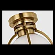 Picture of GRACIE 7" CAPTURED GLOBE FLUSH MOUNT WITH WHITE GLASS