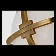 Picture of GRACIE 7" CAPTURED GLOBE FLUSH MOUNT WITH WHITE GLASS