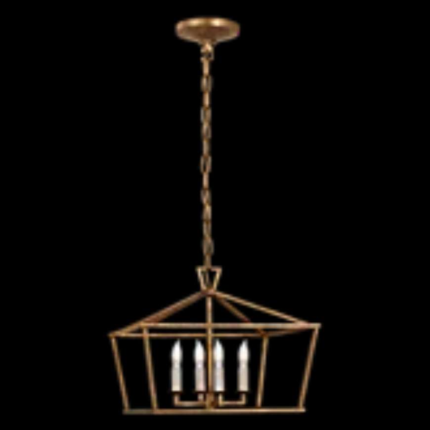 Picture of DARLANA SMALL WIDE SEMI-FLUSH MOUNT LANTERN