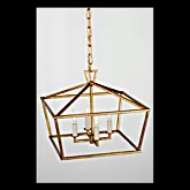 Picture of DARLANA SMALL WIDE SEMI-FLUSH MOUNT LANTERN