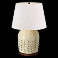 Picture of HALIFAX 28" CORDLESS PIERCED CERAMIC TABLE LAMP