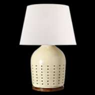 Picture of HALIFAX 28" CORDLESS PIERCED CERAMIC TABLE LAMP