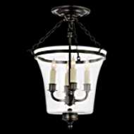 Picture of SUSSEX SEMI-FLUSH BELL JAR LANTERN