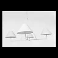 Picture of ASHTON EXTRA LARGE FOUR LIGHT SCULPTED CHANDELIER