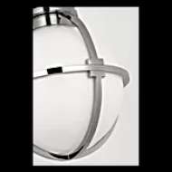 Picture of GRACIE 10" CAPTURED GLOBE FLUSH MOUNT WITH WHITE GLASS