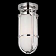 Picture of GRACIE TALL FLUSH MOUNT WITH WHITE GLASS