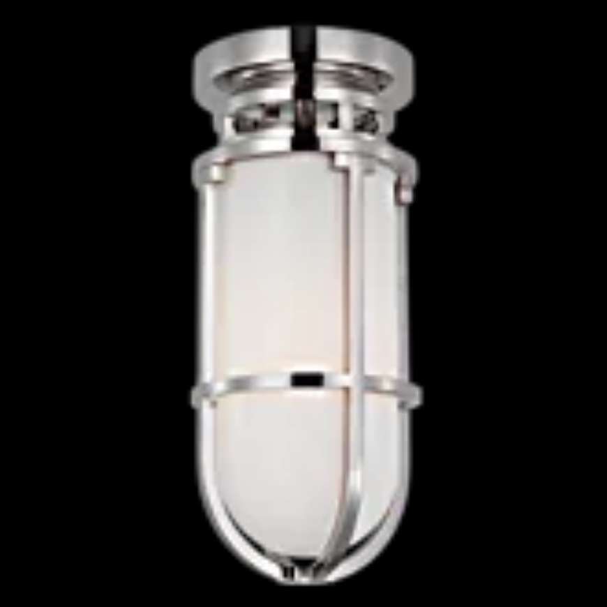 Picture of GRACIE TALL FLUSH MOUNT WITH WHITE GLASS