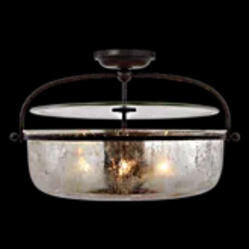 Picture of LORFORD LARGE SEMI FLUSH LANTERN