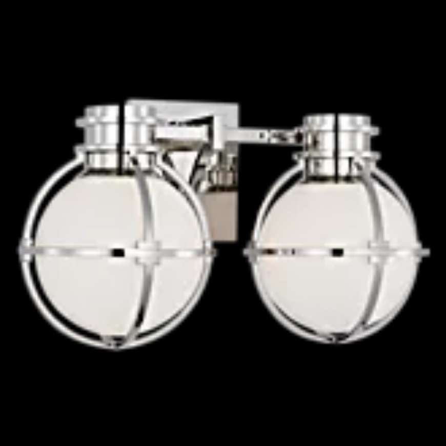 Picture of GRACIE DOUBLE SCONCE WITH WHITE GLASS