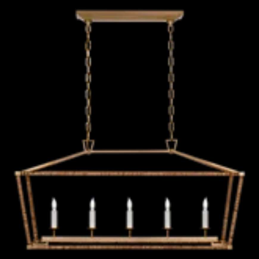 Picture of DARLANA MEDIUM RATTAN WRAPPED LINEAR LANTERN