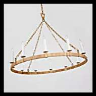 Picture of DARLANA LARGE WRAPPED RING CHANDELIER