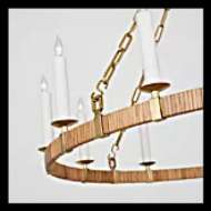 Picture of DARLANA LARGE WRAPPED RING CHANDELIER