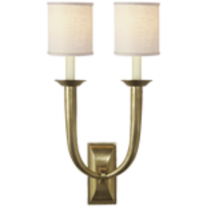 Picture of FRENCH DECO HORN DOUBLE SCONCE (OPEN BOX)