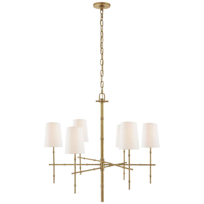 Picture of GRENOL MEDIUM MODERN BAMBOO CHANDELIER (OPEN BOX)
