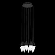 Picture of TURRET 8-LIGHT CHANDELIER