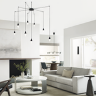 Picture of TURRET 8-LIGHT CHANDELIER