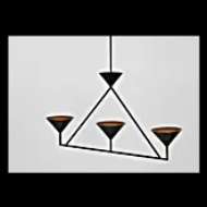 Picture of ORSAY MEDIUM 3-LIGHT LINEAR CHANDELIER