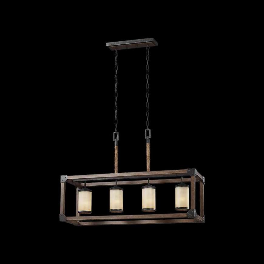 Picture of DUNNING FOUR LIGHT LINEAR CHANDELIER