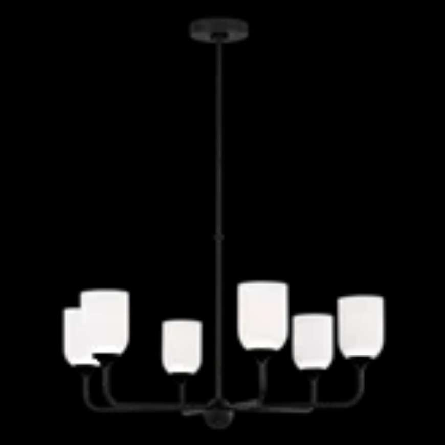 Picture of EMILE SIX LIGHT CHANDELIER