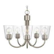 Picture of MILES MEDIUM CLEAR GLASS CHANDELIER