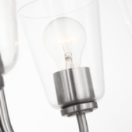 Picture of MILES MEDIUM CLEAR GLASS CHANDELIER