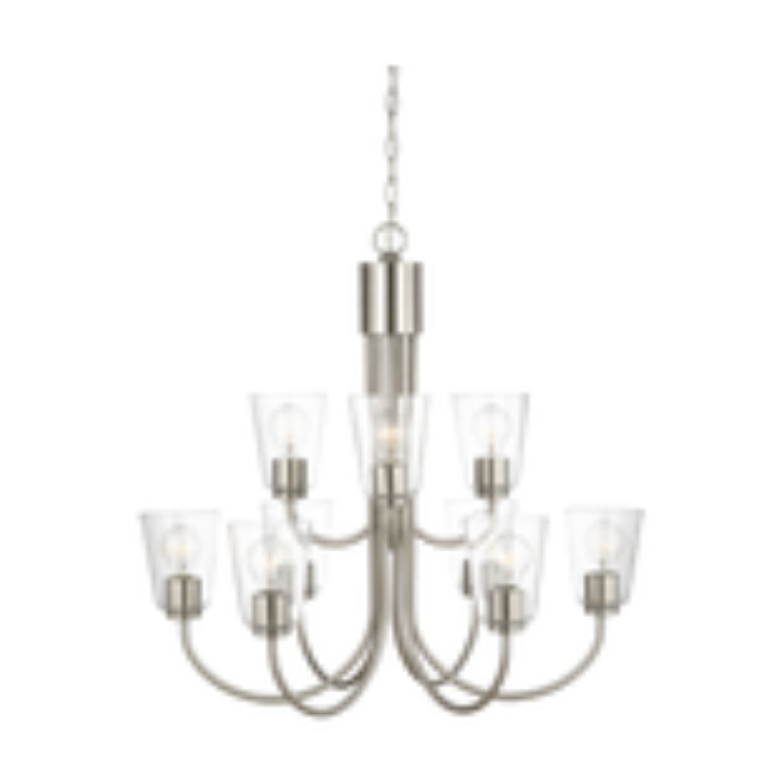 Picture of MILES LARGE CLEAR GLASS CHANDELIER