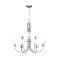 Picture of MILES LARGE CLEAR GLASS CHANDELIER