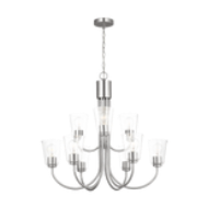 Picture of MILES LARGE CLEAR GLASS CHANDELIER