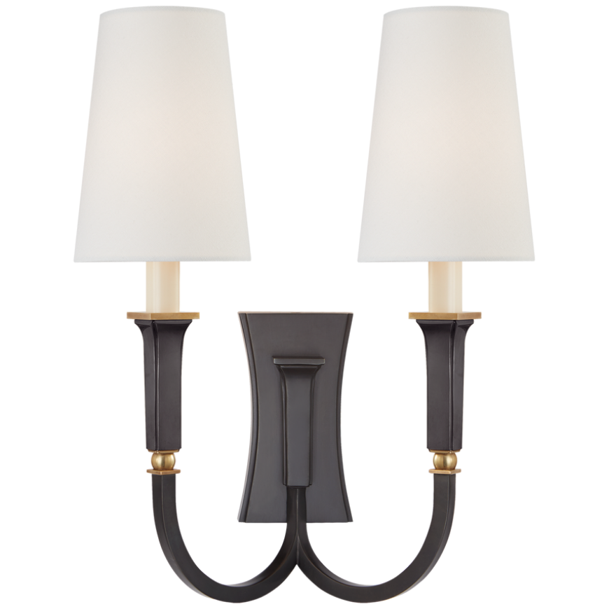 Picture of DELPHIA LARGE DOUBLE ARM SCONCE (OPEN BOX)